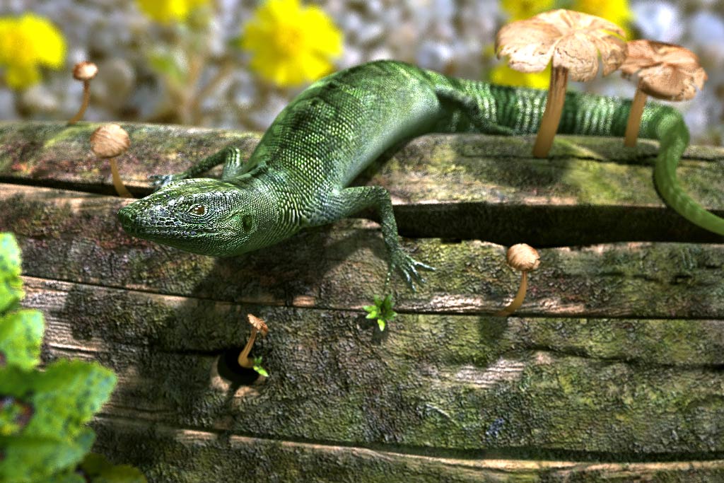 3d-green-lizard-digital-cg-model