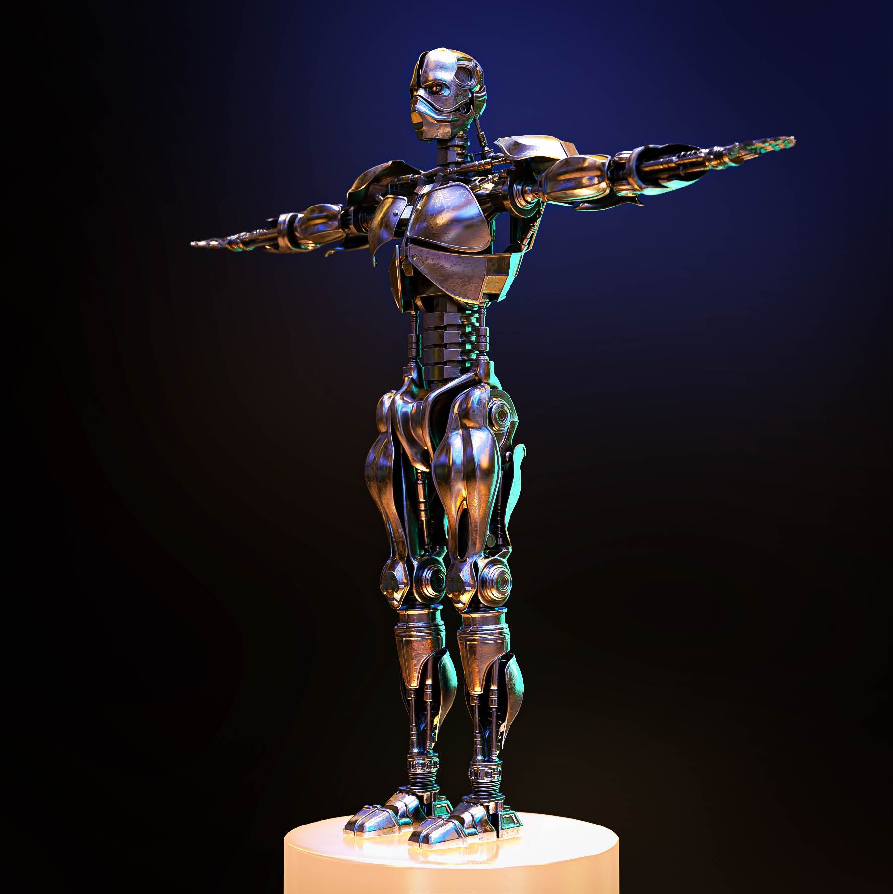 Collector's-Item-Rigged-Terminator-3D-Model---Sci-Fi-Fan-Favorite-Robotics